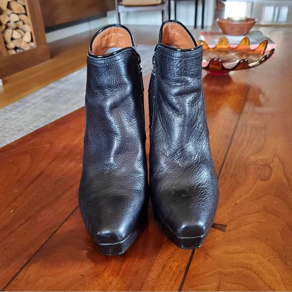 Calvin Klein Black Margo Bootie Platform Heel